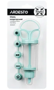 Шприц кондитерський з насадками Ardesto Tasty baking 6,5x19x4,5см (AR2306TP)