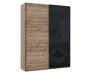 Шафа купе Doros G-Caiser Дуб Евок 1 ДСП/1 Скло/3 частини 180х60х240 (80737750)