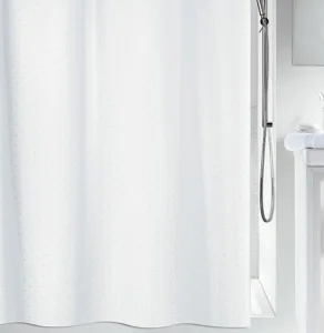 Шторка для ванної Spirella Ricco polyester біла 180x200см (10.43814)