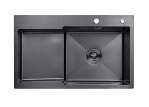 Кухонна мийка Kroner KRP Schwarze 7848RHM PVD (CV030024)