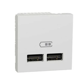 Розетка USB Schneider Unica New NU341818 біла