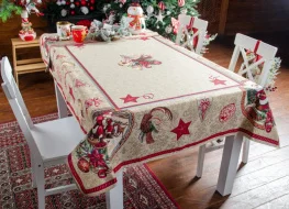 Фото скатерть lefard home textile santa claus 140x140см (732-185)