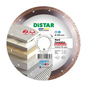 Диск алмазний DiStar Hard ceramics Advanced 1A1R 230x1,6x10x25,4мм (11120528017)
