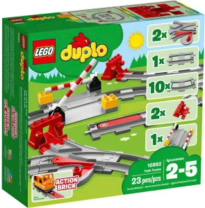 Фото конструктор lego duplo железнодорожные пути 23 детали (10882)