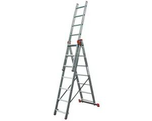 Драбина трисекційна розкладна KRAUSE Tribilo 3x6 сходинок (129642)