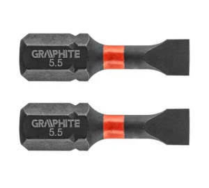 Біти ударні GRAPHITE SL5,5x25мм 2шт (56H510)