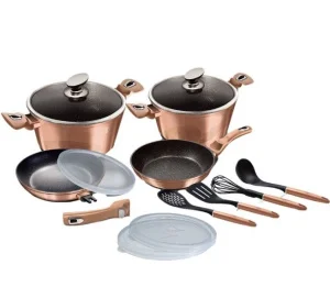 Набір посуду Berlinger Haus ROSE GOLD 13 предметів (7058-BH)