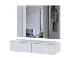 Комплект меблів Doros Левія та дзеркало Біле дерево 100х32х100 (42005240)
