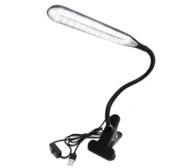 Фото настольная led лампа uft lamp 1 black с гибкой ножкой и прищепкой (belamp1b)
