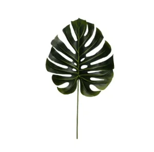 Фото искусственные листья engard monstera темный 87см (dw-38)