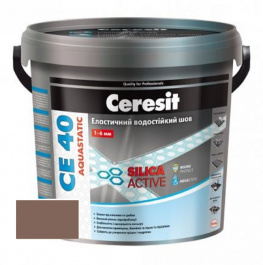 Смесь для заполнения швов Ceresit  до 6 мм сиена 47 CE 40 Aquastatic 5 кг
