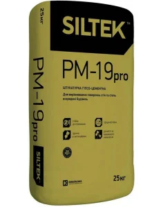 Штукатурка гіпсо-цементна Siltek Pro PМ-19 25кг