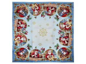 Фото новогодняя скатерть lefard home textile hamlet с люрексом 100х100см (716-016)
