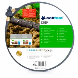 Шланг сочащийся Cellfast DRIP 1/2" 7,5 м (19-001)