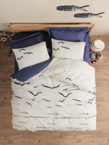 Комплект постільної білизни Cotton Box Maritime Larum Lacivert 200x220см (CB_010077819)
