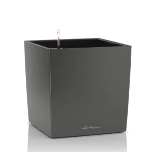 Фото умный вазон lechuza cube premium 50 антрацитовый металлик 61л (16563)