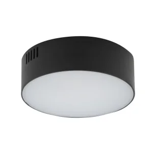 Фото светильник nowodvorski lid round led 15w, 4000k black (10415)