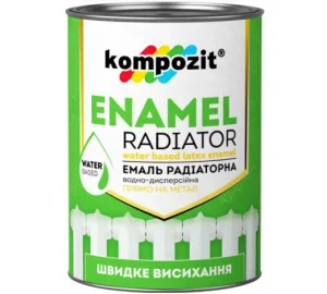 Эмаль акриловая Kompozit радиаторная белая матовая 0,75л