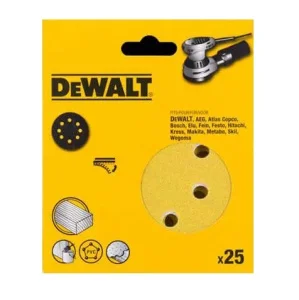 Круг шліфувальний самоклеючий DeWALT d125мм P320 25шт (DT3118XM)