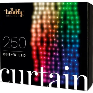 Фото гирлянда twinkly smart led pro curtain rgbw 250, awg22, ip65 (twp-cu-ca-05x50spp-w)