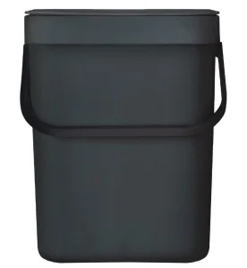 Фото мусорное ведро mvm bin-11 антрацит 5л (bin-11 5l anthracite)