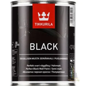 Фарба декоративна напівматова Tikkurila Black 1л