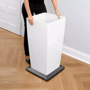 Вазон Lechuza Cubico Premium 30 білий 29,5x29,5x56,5см 14л (18181)