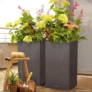 Вазон Lechuza Canto Stone High 40 світло-бежевий 40x40x76см 29л (13621)