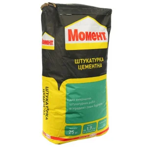 Штукатурка цементна Момент ШЦ 25 кг