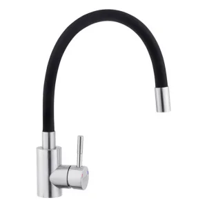 Змішувач для кухні з гнучким виливом Kroner KRP Edelstahl Klassisch-ESG035BLK (CV024353)