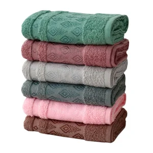 Фото набор полотенец izzihome rhombus махровый 70x140см 6 предметов (607683)