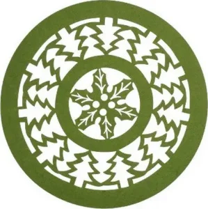 Декоративна підставка під ялинку Jumi зі сніжинкою 35см (5900410580954)