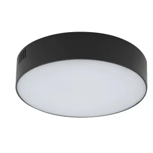 Фото светильник nowodvorski lid round led 25w, 4000k black (10416)