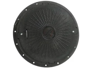Люк каналізаційний PDB круглий 560x730мм 1,5т без замка (1.5RBlNoLock560-730)