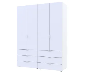 Шафа для одягу Doros Гелар 42002117 комплект білий 155х49,5х203,4см (1782247646)