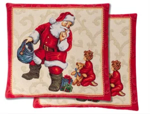 Наволочка новорічна Lefard Home Textile Gingle з люрексом 45x45см (732-240)