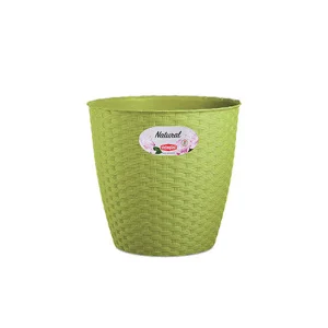 Вазон Stefanplast Natural круглий світло-зелений 14х12,8см 1,1л (73457)