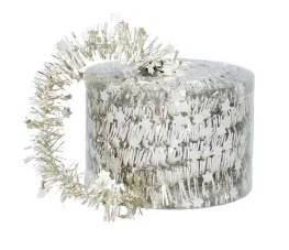 Фото мишура декоративная chomik со звездами шампань 7м (5900779853348_3)