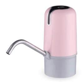 Фото электрическая помпа для воды uft kasmet pump dispenser pink с аккумулятором (pdpink)