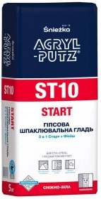 Шпаклевка гипсовая Acryl-putz ST10 старт+финиш 5кг