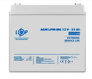 Акумулятор мультигелевий LogicPower LPM-MG 12V 33Ah (6558)