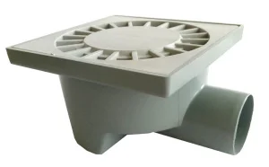 Трап Santehplast з гідрозатвором 150х150мм горизонтальний (ТН-150-50.02)