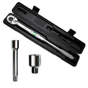 Ключ динамометричний Intertool 1/2" перехідник 1/2x3/8 подовжувач 125мм 1/2" (XT-9007)
