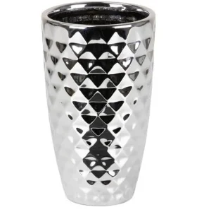 Ваза для квітів Scheurich MIRROR SILVER Crystal 532 дзеркальна 25см