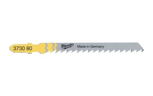 Полотна для лобзика по дереву Milwaukee T101DP 75мм крок зуба 4мм 5шт (4932373080)