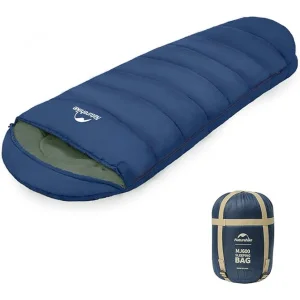 Спальник с капюшоном Naturehike MJ600 CNK2300SD014 темно-голубой (6976507663977)