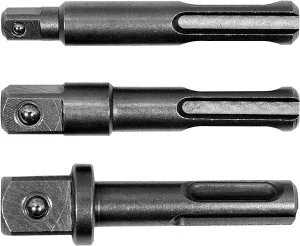 Тримачі-адаптери торцевих головок YATO SDS+ квадрат 1/4" 3/8" 1/2" 3шт (YT-04686)