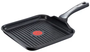 Фото сковорода tefal c6204072 expertise 26x26 см гриль алюминий