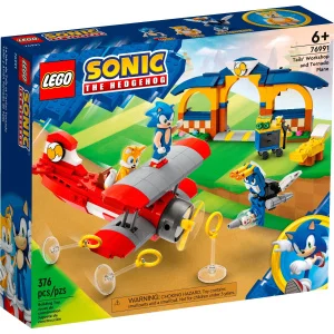 Фото конструктор lego sonic the hedgehog мастерская тейлз и самолет торнадо 376 деталей (76991)