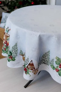 Скатертина гобеленова Прованс Squirrel d136см (041761)